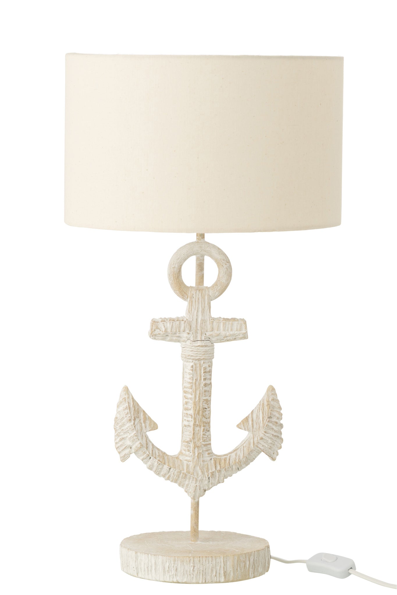 Tafellamp Anker Polyresin Wit/Naturel