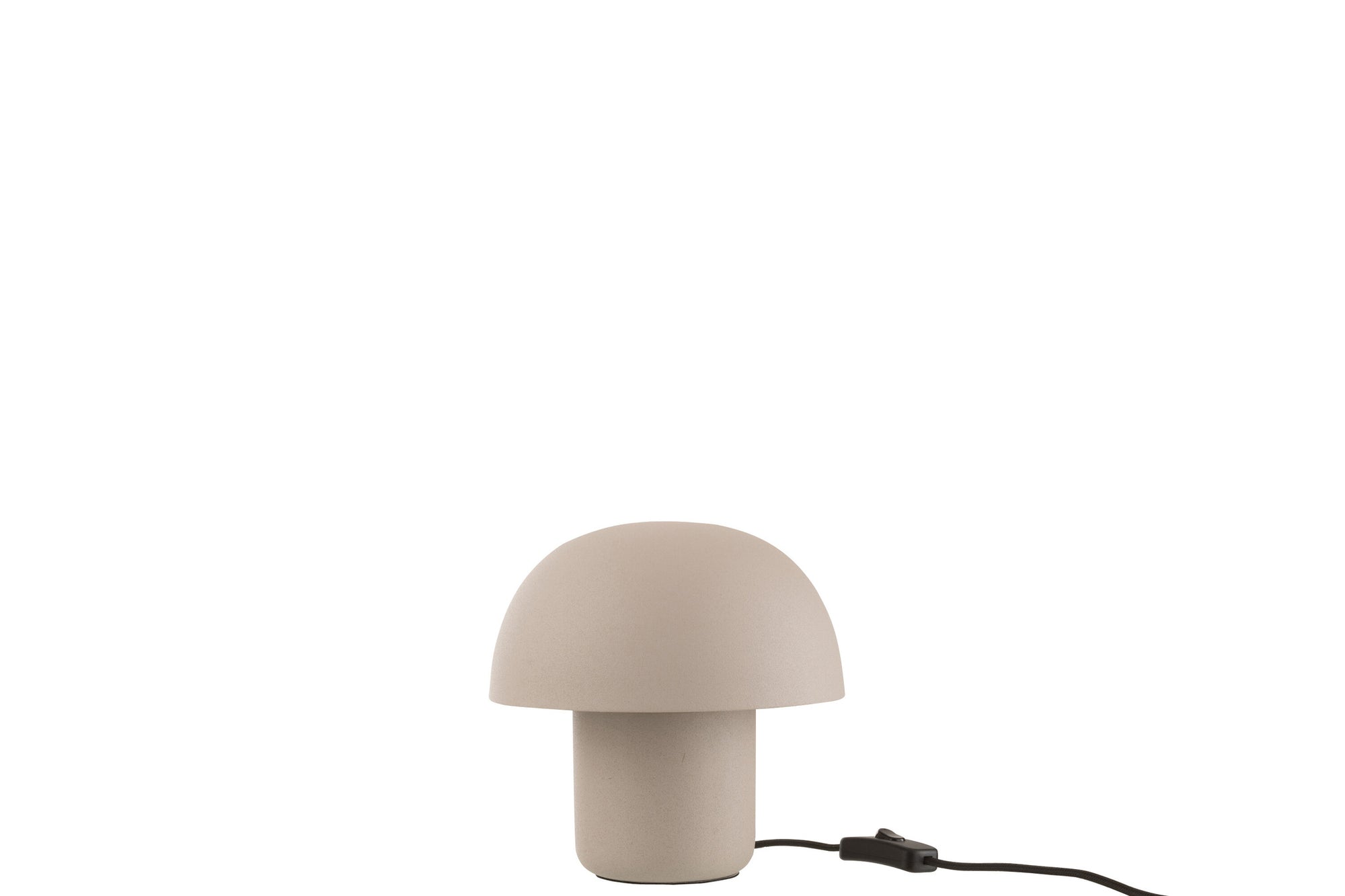 Tafellamp ijzer grijsbeige klein