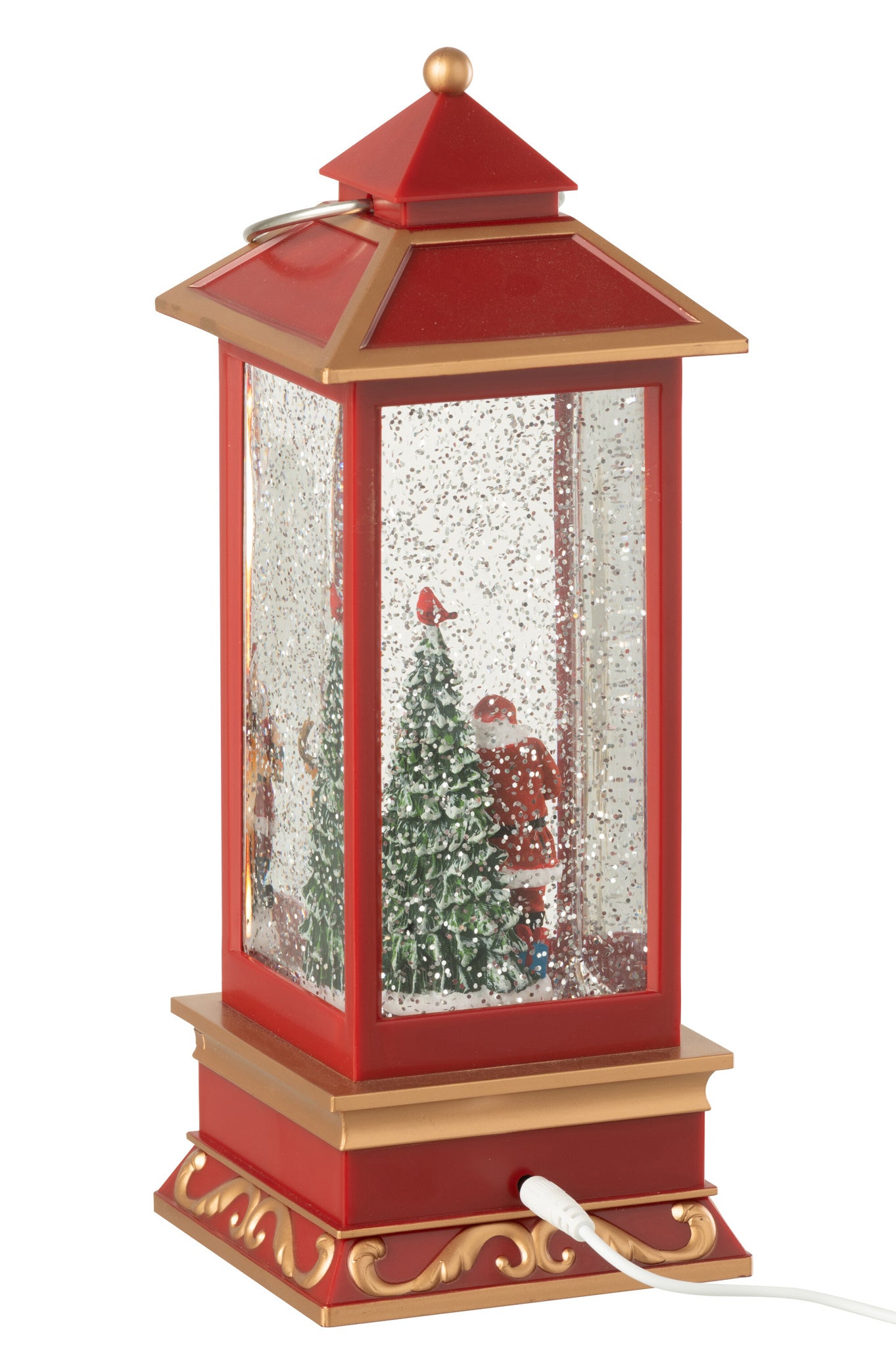  J-LINE LANTAARN KERSTMAN PLASTIC MULTICOLOR