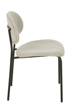 Eetkamerstoel Textiel/Metaal Beige