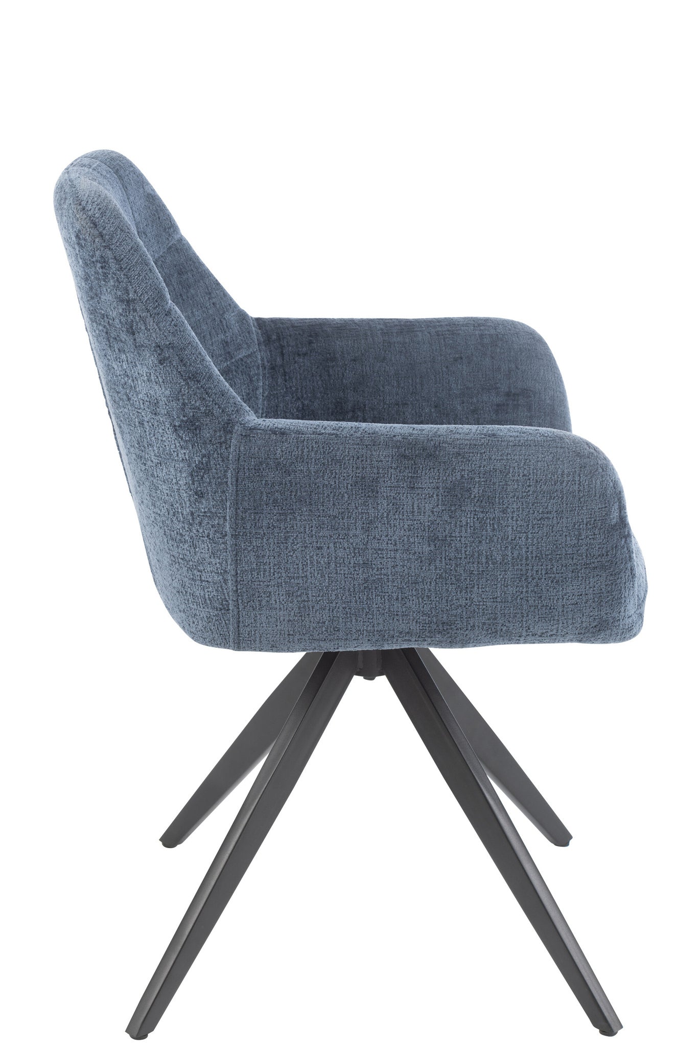 Stoel Louna Ijzer/Acryl Blauw