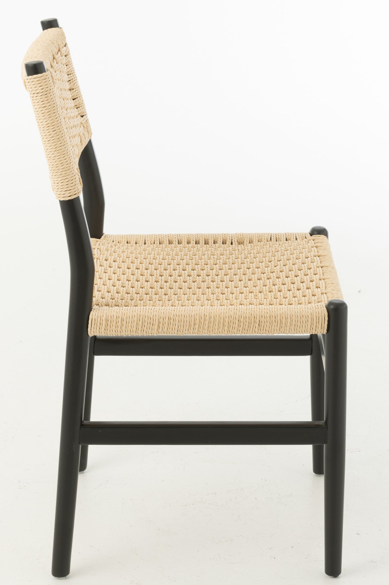Stoel Lap Beukenhout/Zwart Touw