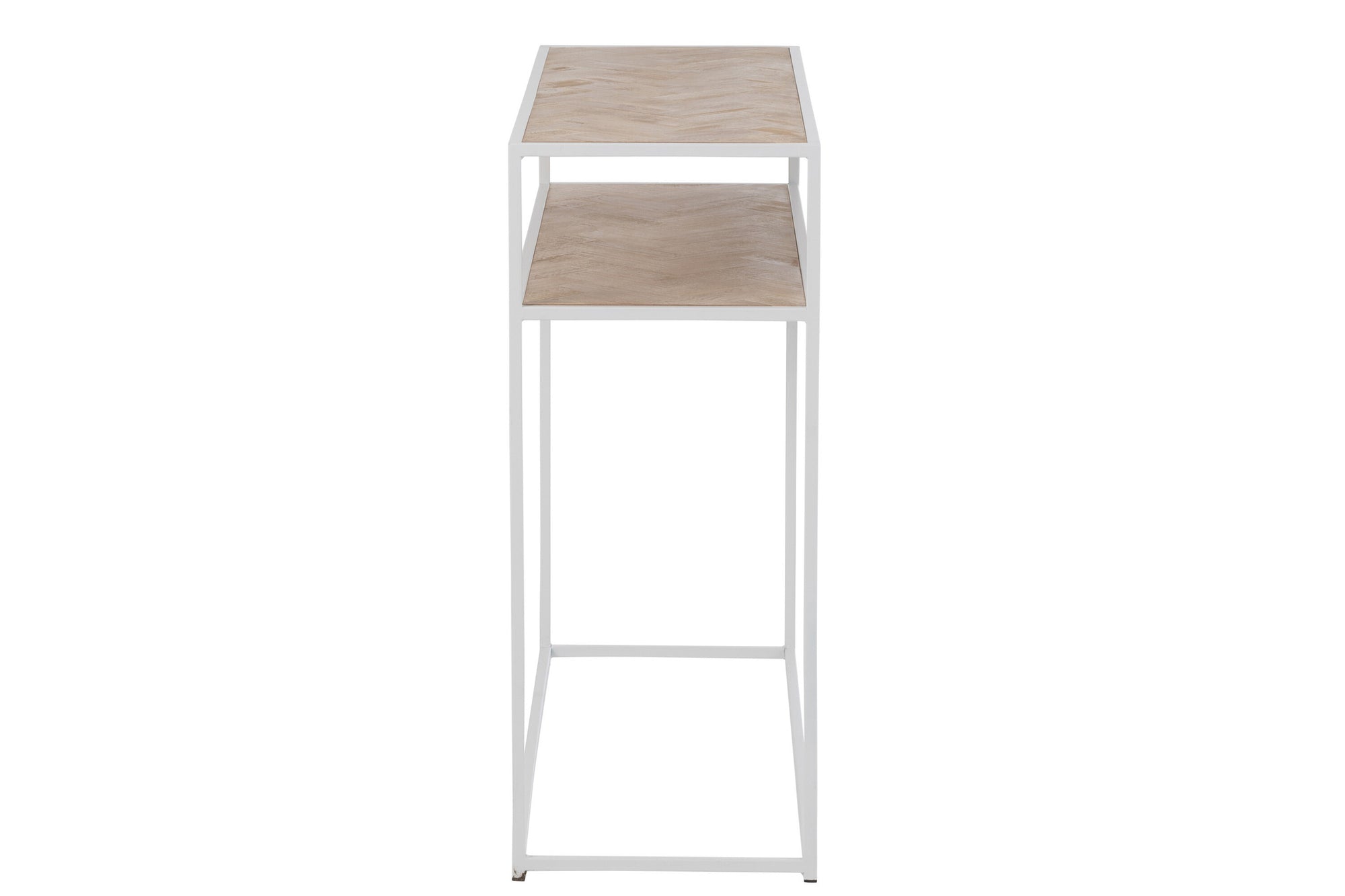 Console Zigzag Hout/Metaal Natuurlijk/Wit
