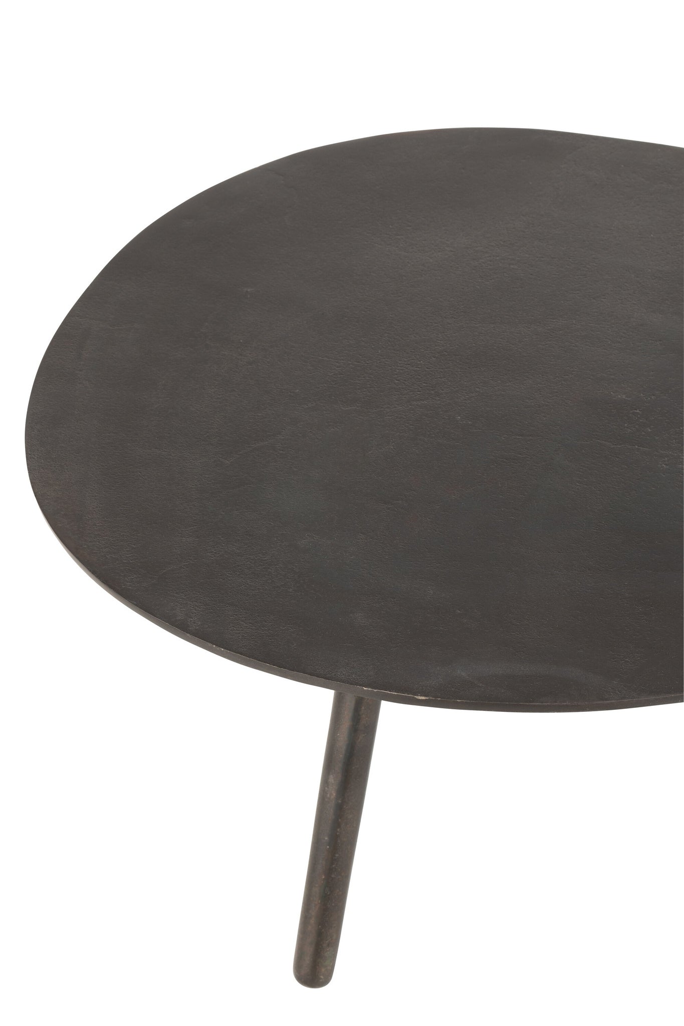 Salontafel Drop Aluminium/IJzer Zwart Klein