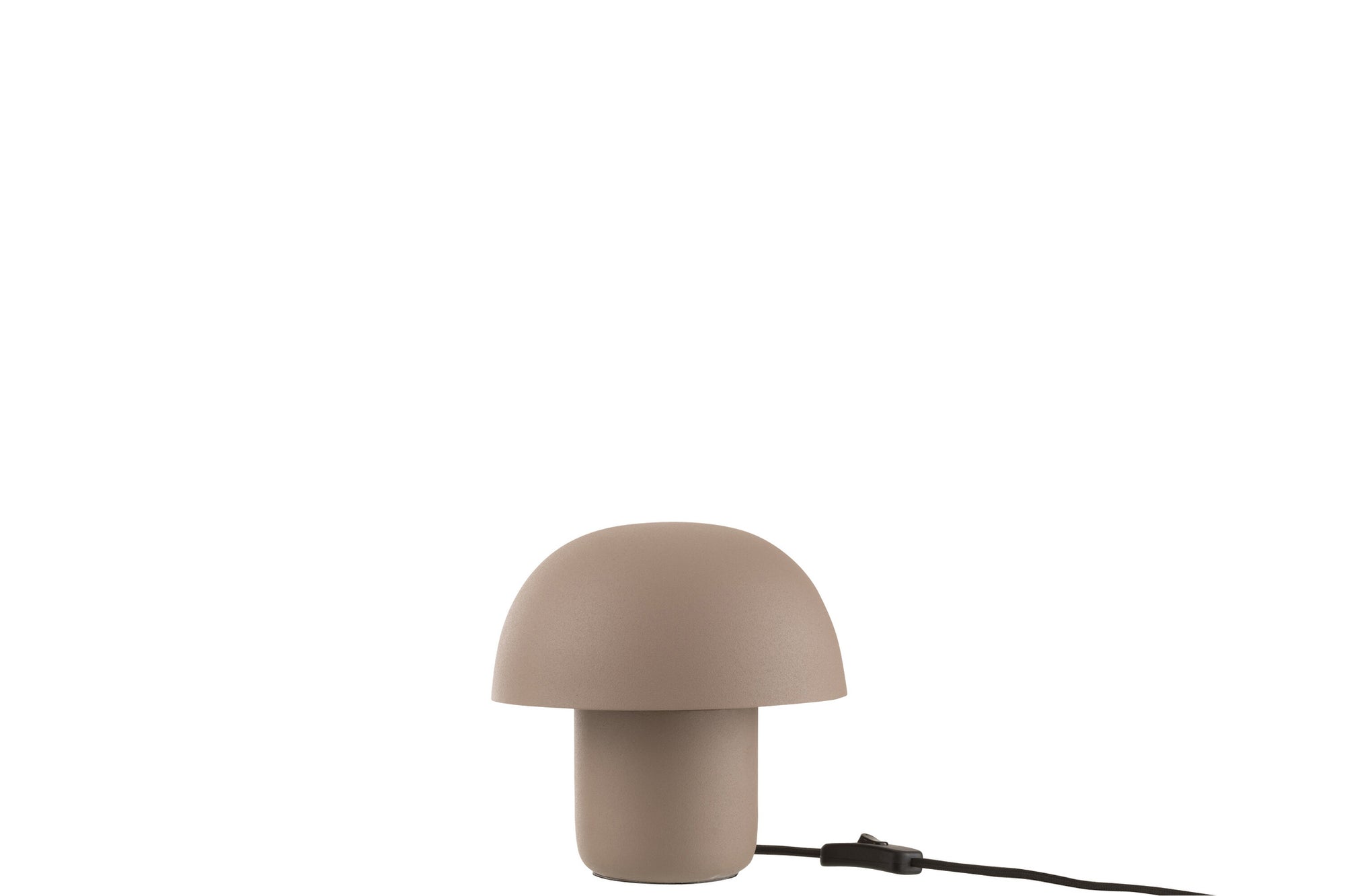 Kleine taupe ijzeren tafellamp