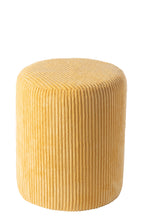 Kleurige MDF-kruk lichtgeel