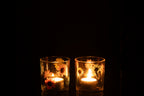 J-LINE TEALIGHT HOLDER POSY SMALL GLASS MIX – SET VAN 2