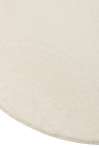Rug Cutie Ronde Polyester Wit