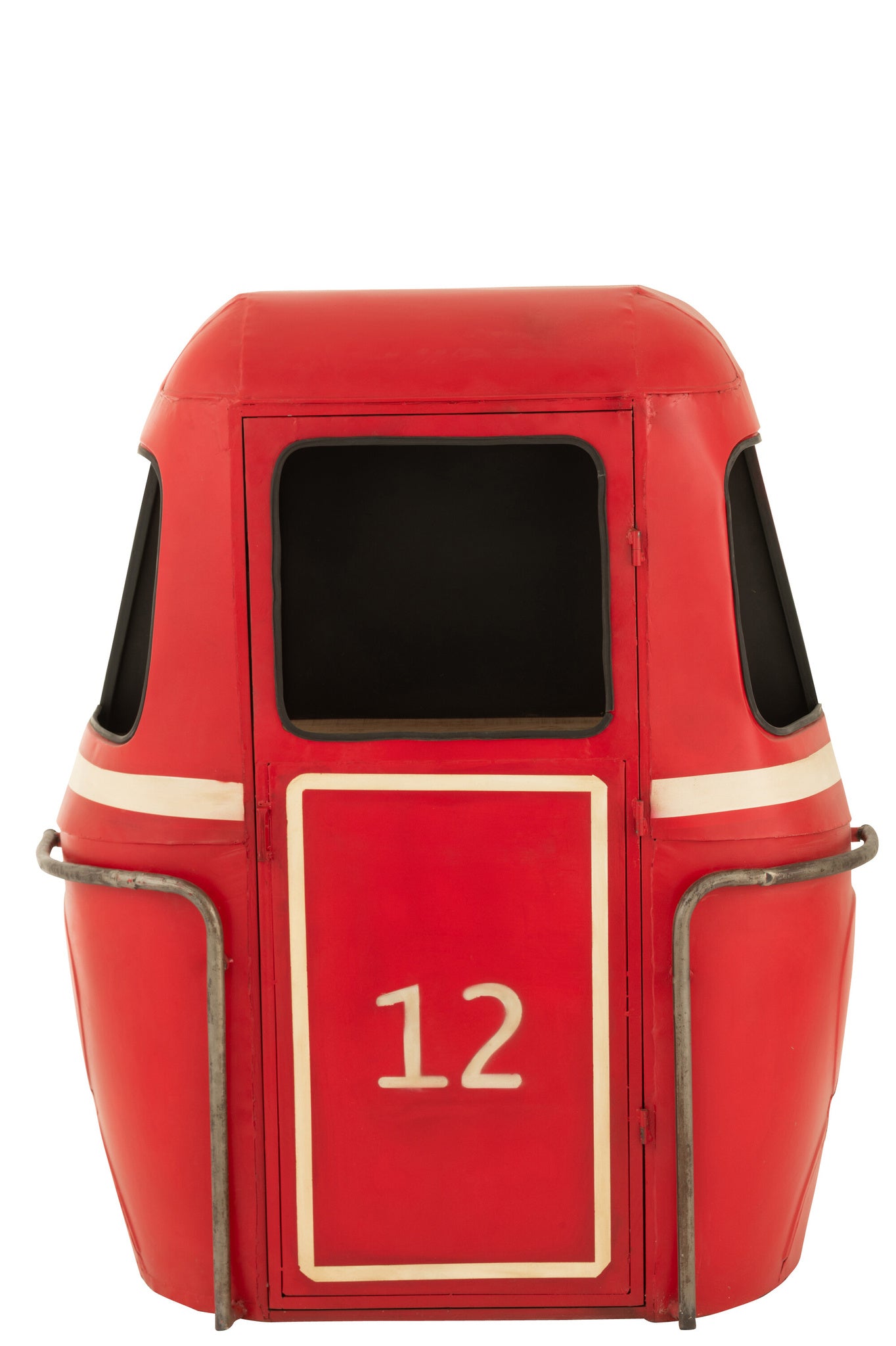 Bar Kast Kabel Auto IJzer/Mangohout Rood/Wit