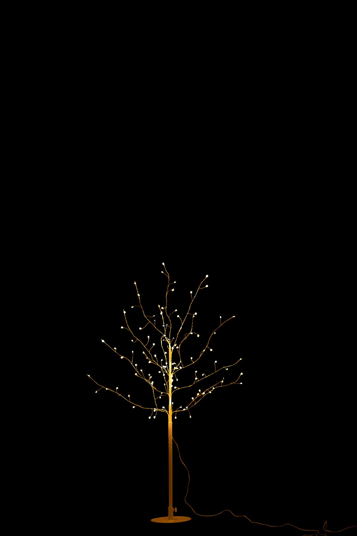 J-LINE BOOM BARE+LED METAAL WIT MIDDEL