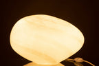 Witte ovale parelglazen lamp