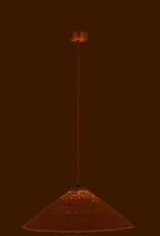 J-LINE HANGING LAMP HAT MOONJ GRASS – NATURAL SMALL