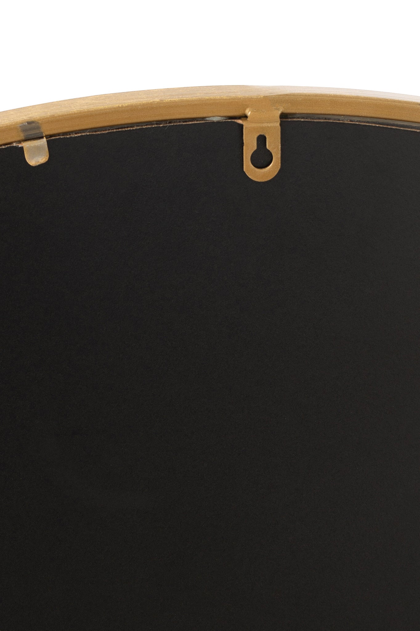 Spiegel Mona rond ijzer/glas goud groot