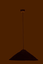 J-LINE HANGING LAMP HAT MOONJ GRASS BLACK SMALL