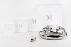 J-Line Scented Candle Livia Metal Silver Small