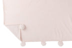 J-LINE PLAID POMPOM POLYESTER LIGHT PINK