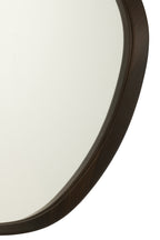 J-LINE HANGENDE SPIEGEL ABSTRACT MDF/DONKERBRUIN KLEIN