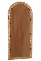J-LINE SPIEGEL CARVED MUMBAI MANGO HOUT MIX