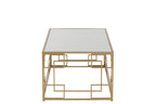 Salontafel Lines Metaal/Glas Goud