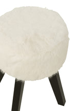 Bontkruk met witte houten poten