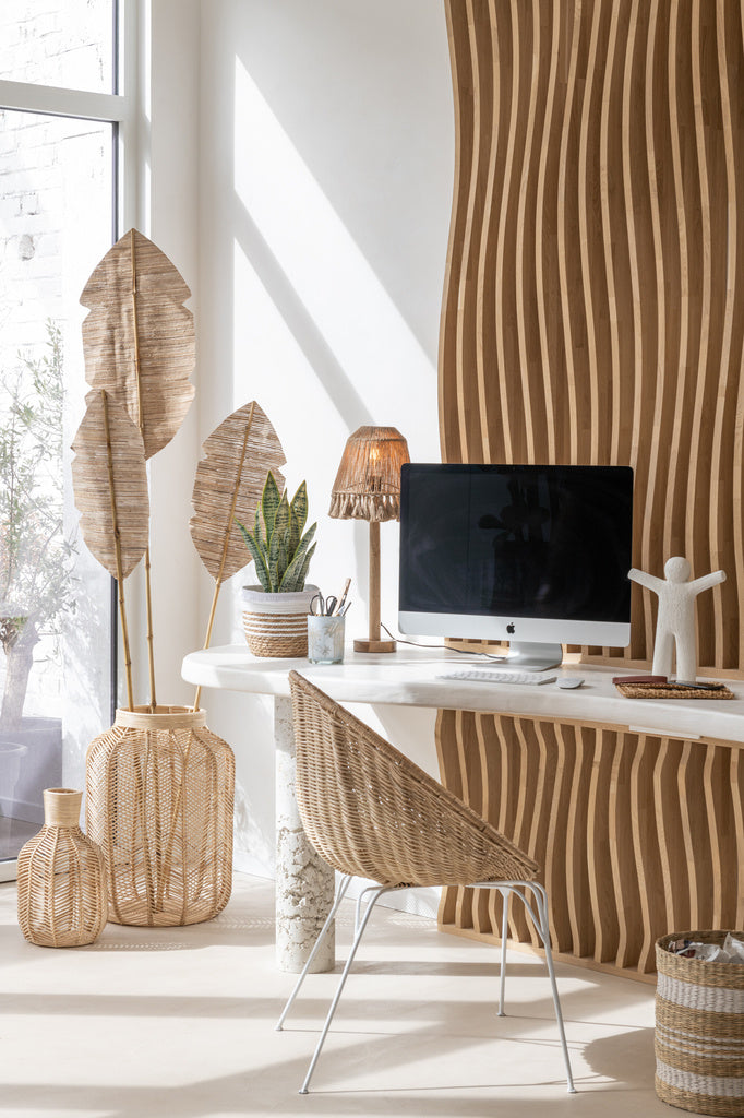 J-LINE MAND FLES RAFFIA NATUREL