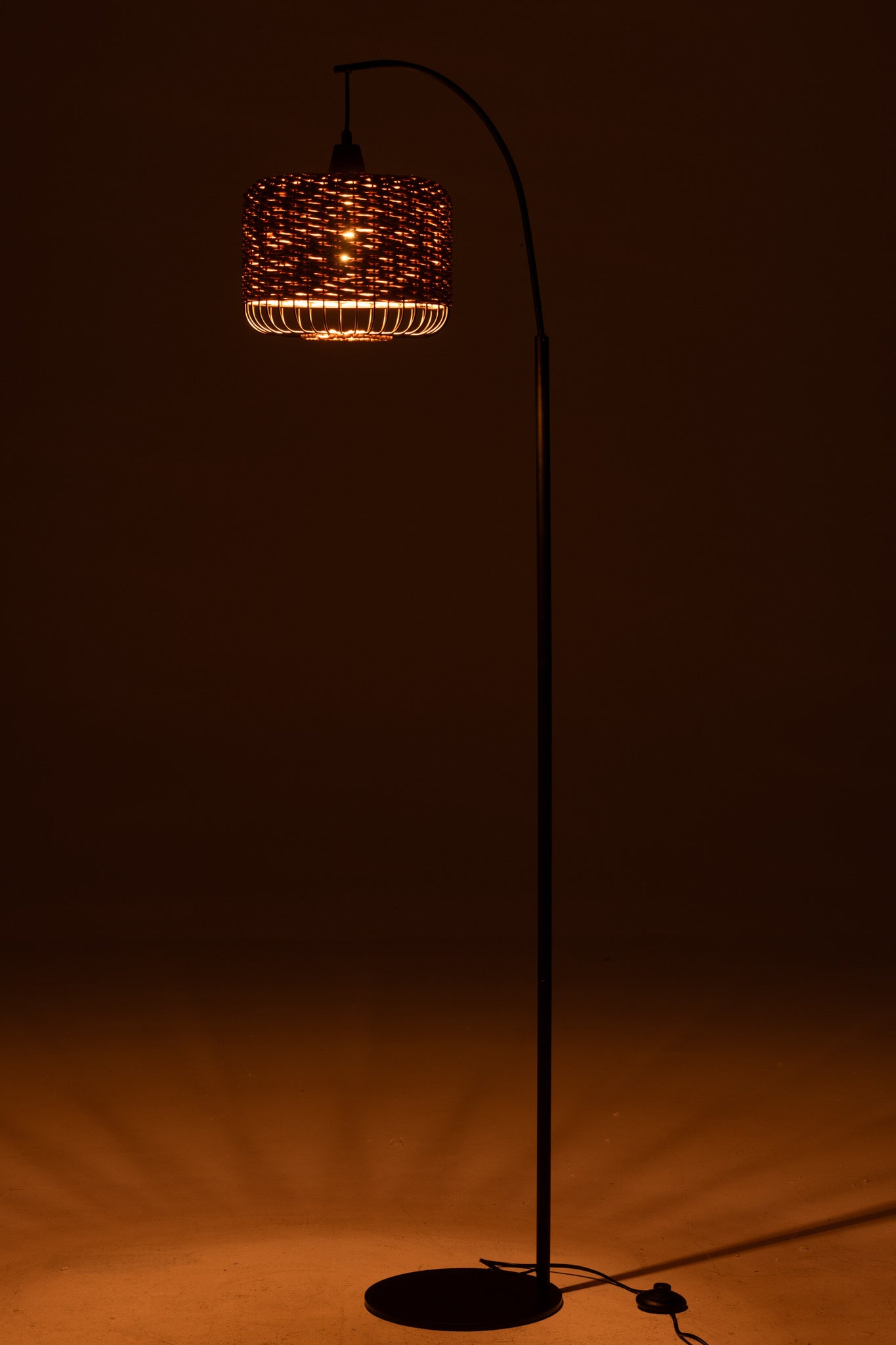 Vloerlamp Lantaarn Metaal Naturel