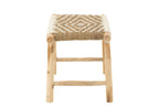 Kruk Waverly Teakhout/Zeegras Naturel/Wit