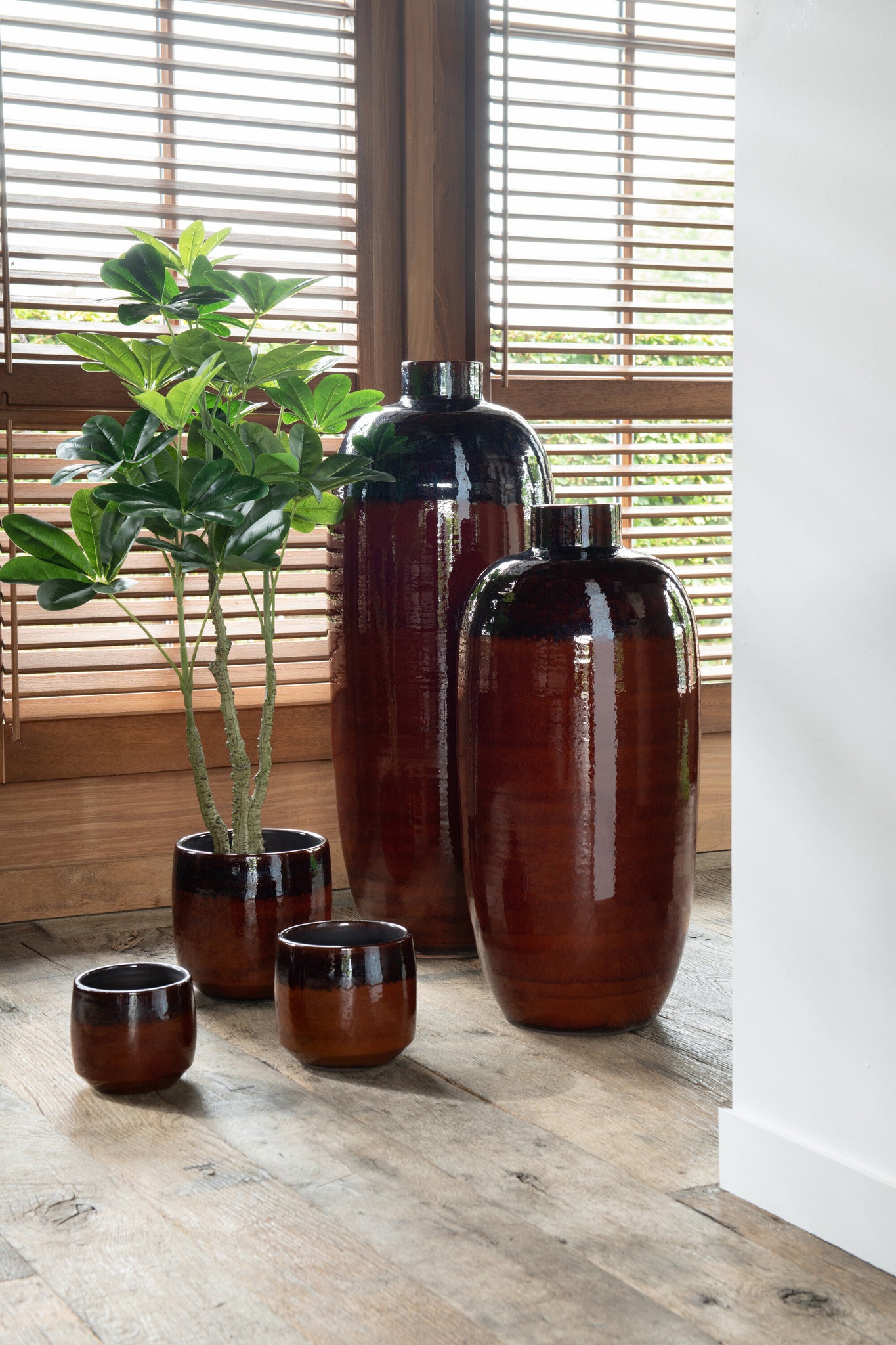 Geldboom Pot Kunststof Groen S
