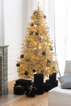 J-LINE KERSTBOOM KUNSTMATIG PVC GOUDKLEURIG GROOT