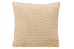 Kussen van polyester in beige.