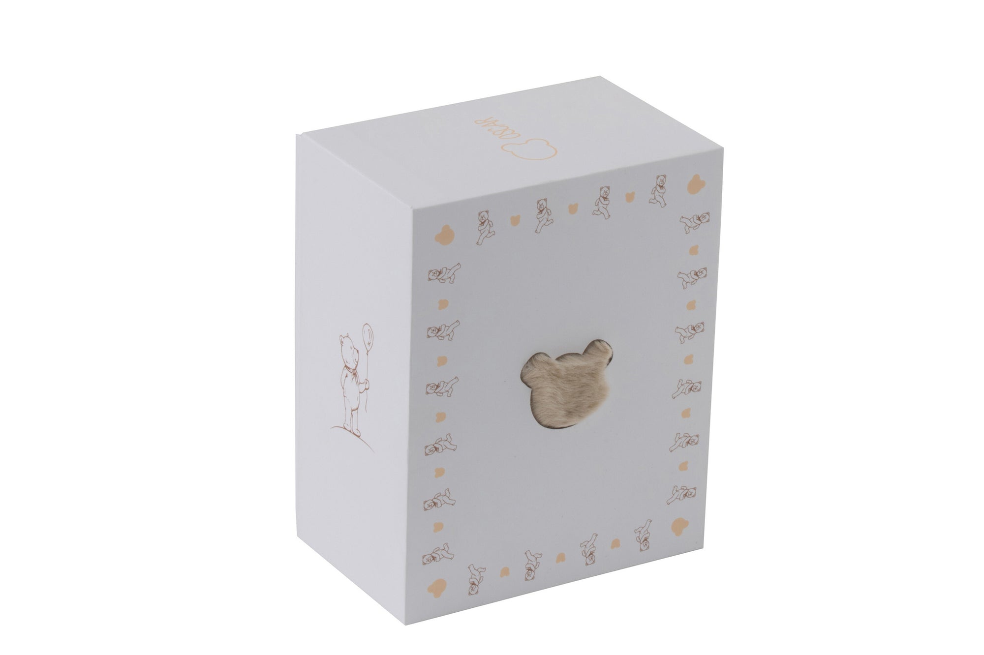 Tapijtkopbeer van polyester beige