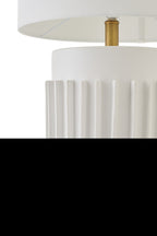 Witte keramische tafellamp