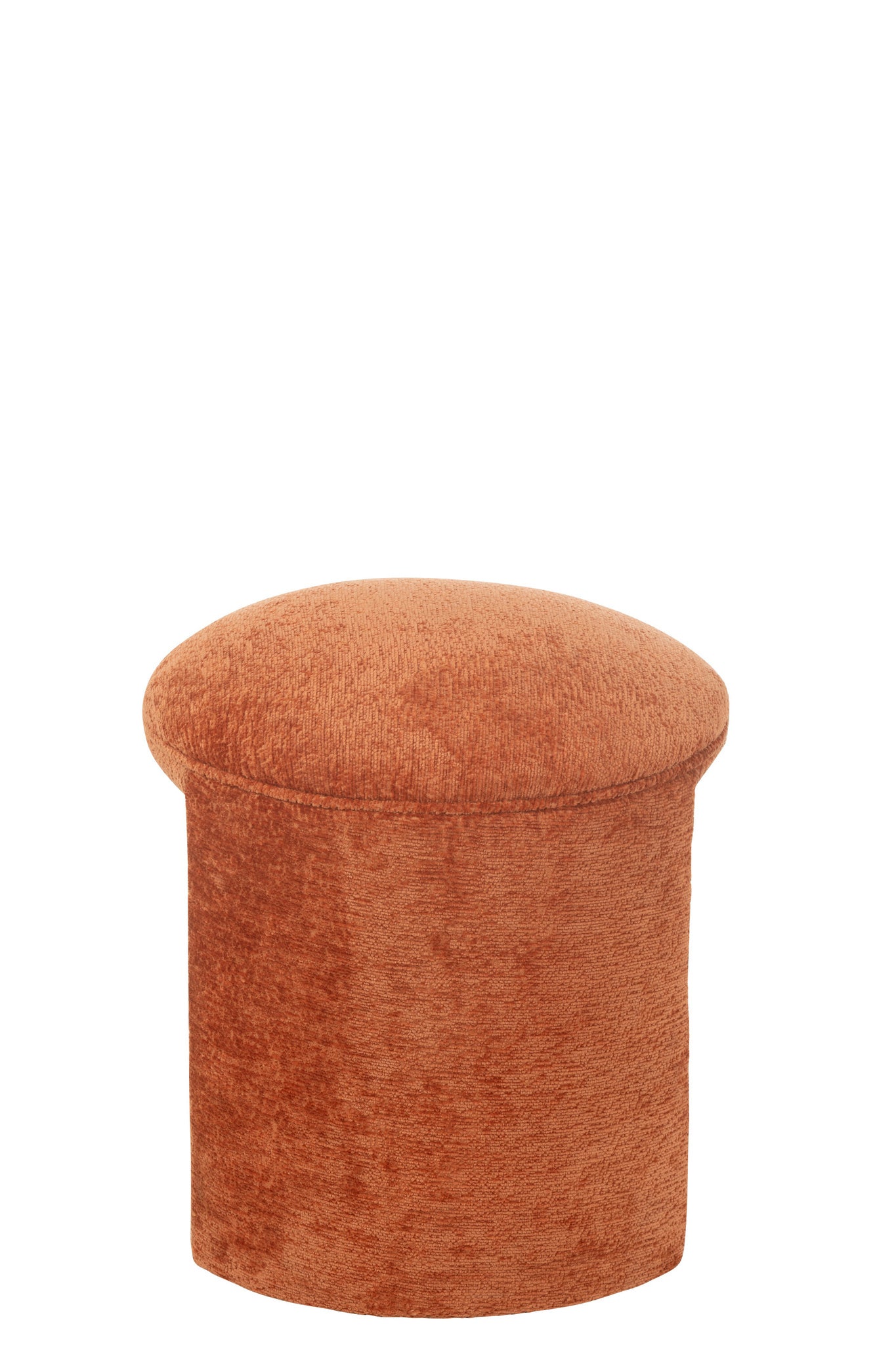Ronde textielkruk oranje-roest