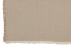 J-LINE PLAID FRINGES – KATOEN MUSLIN DONKERBEIGE
