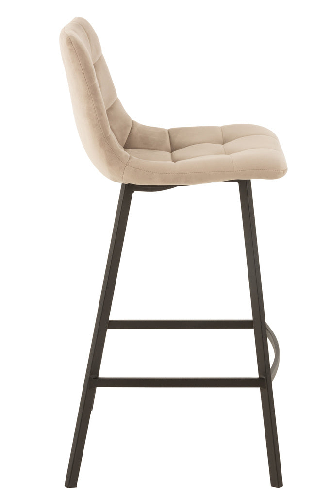 J-LINE BARKRUK OLIVIER – TEXTIEL/METAAL – BEIGE/ZWART – 95 CM