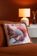 Kussen Eekhoorn Polyester Bruin/Roomwit Groot Assortiment Van 2