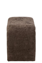 Kruk N-vorm textiel donkerbruin