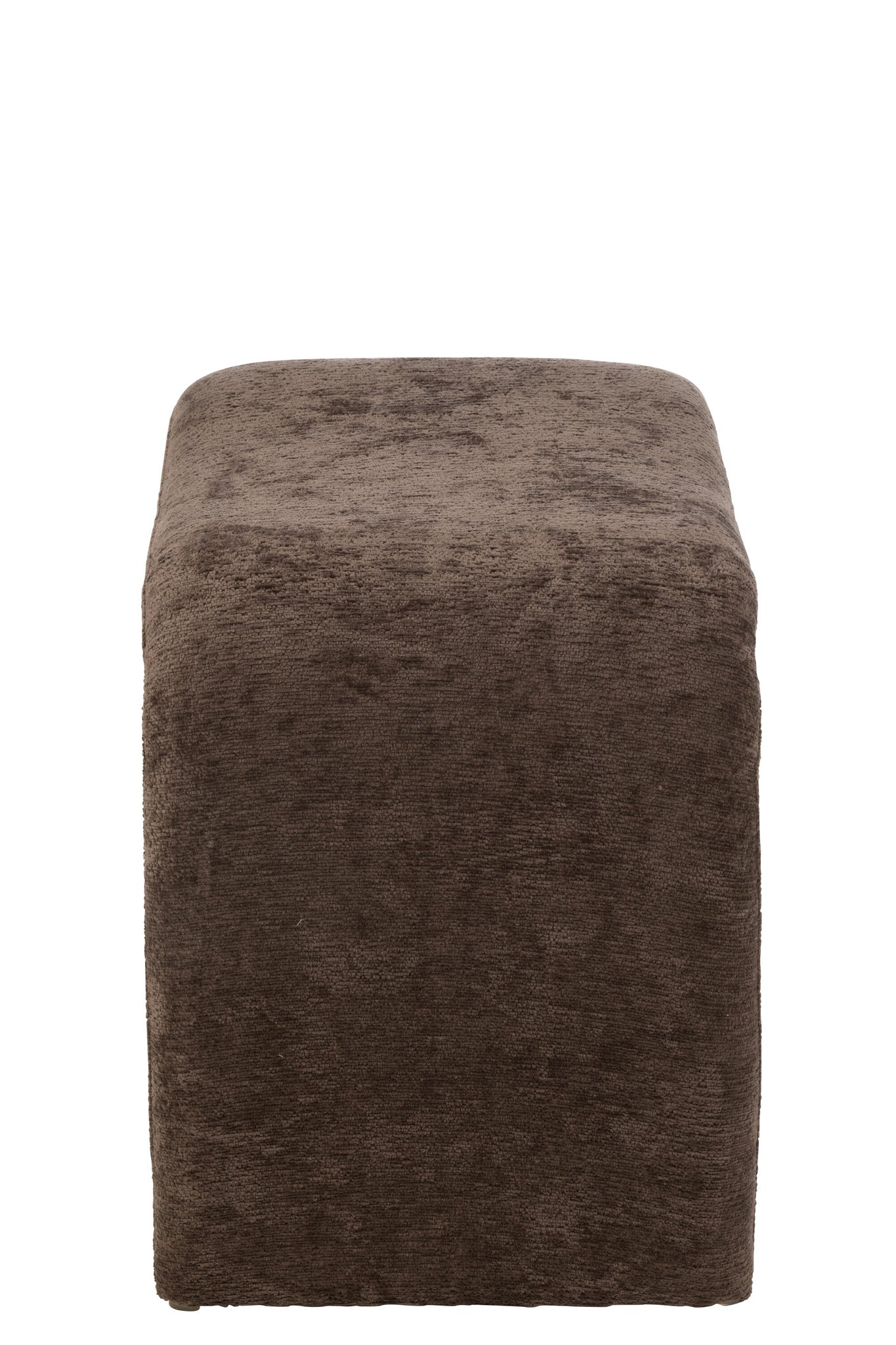 Kruk N-vorm textiel donkerbruin