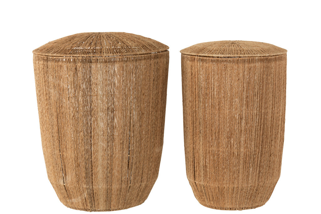 J-LINE SET VAN 2 MANDEN DANTYA LANG – JUTE NATUUR