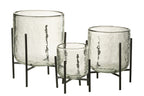 J-LINE HURRICANE OP STANDAARD – GLAS/ZIJDELINGSE STANDAARD TRANSPARANT GROOT