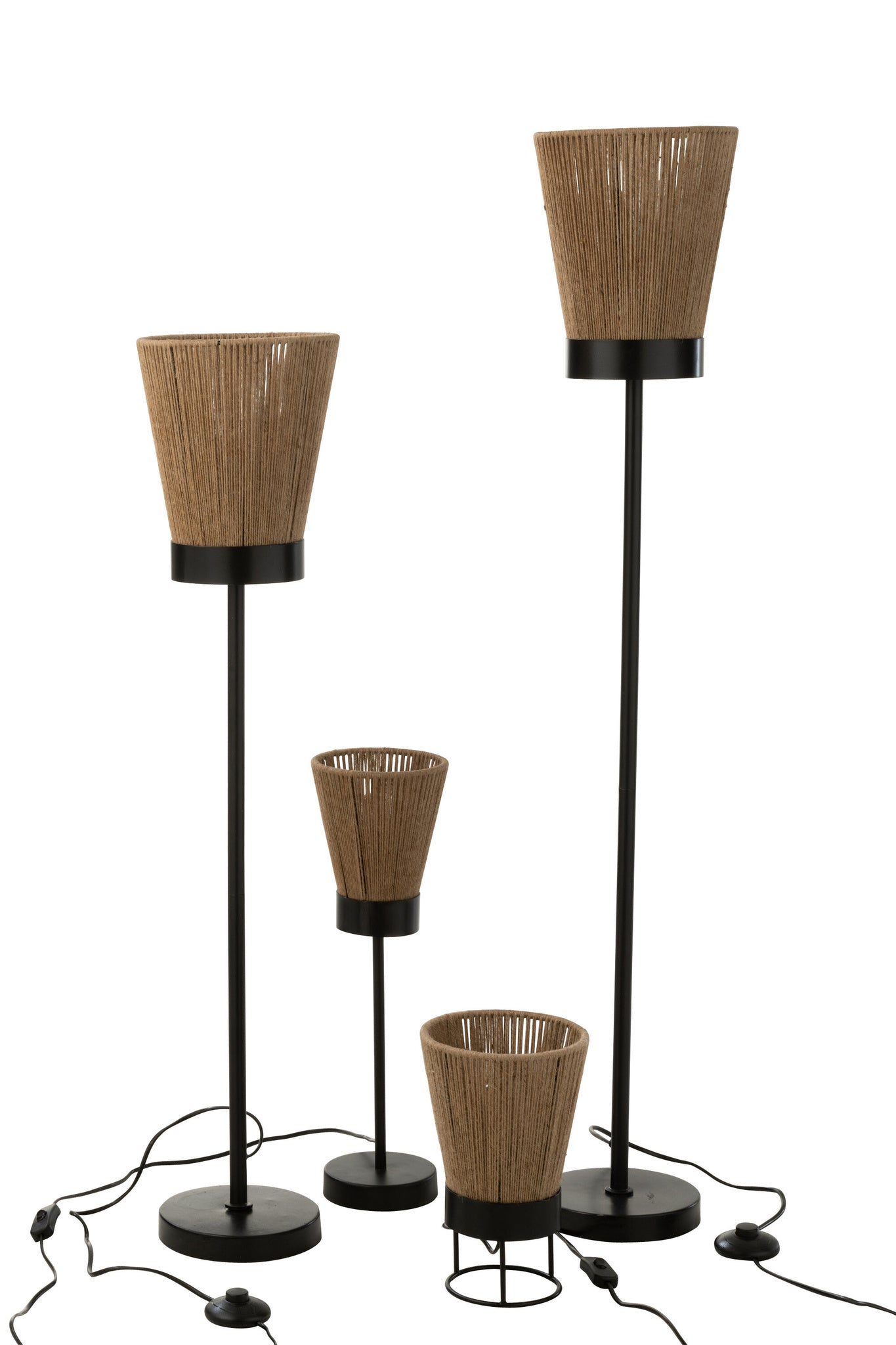 Vloerlamp Luna Jute Beige Groot