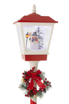 J-LINE STRAATLAMP LED SNEEUW PLASTIC KERST ROOD/GROEN