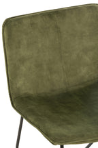 Loungestoel Isabel Metaal/Textiel Groen