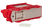 J-LINE WATER GLOBE LOCOMOTIVE PLASTIC CHRISTMAS RED