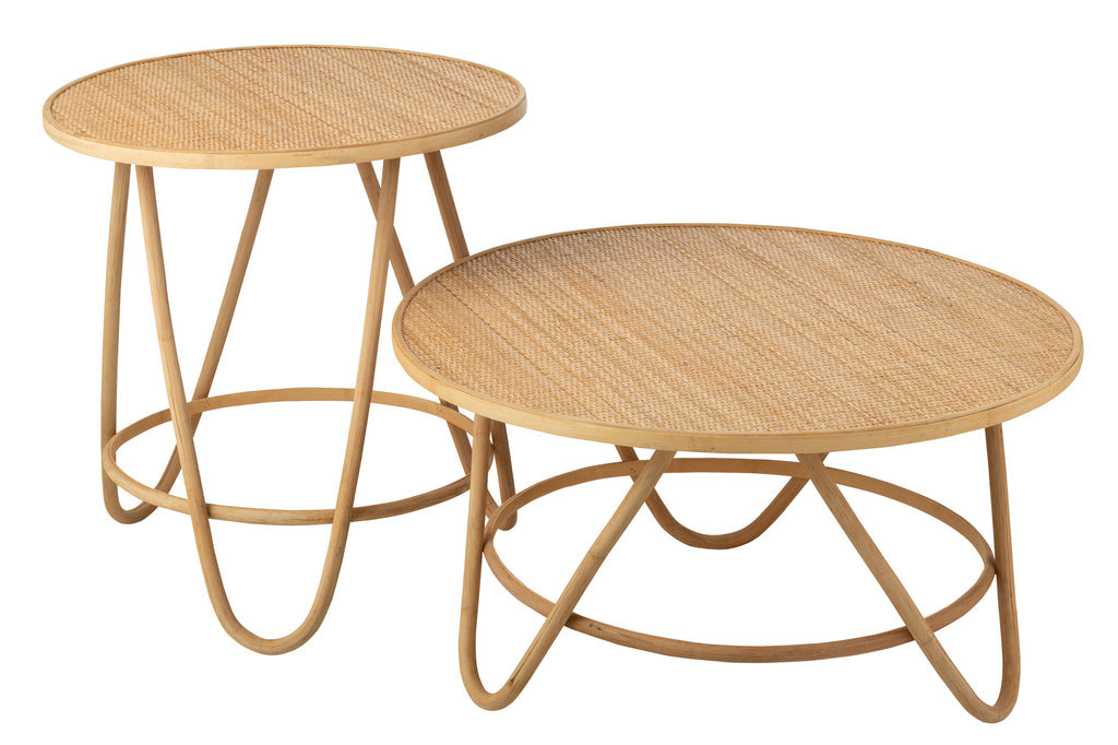 J-LINE BIJZETTAFEL BALIA – RATTAN NATUUR KLEIN