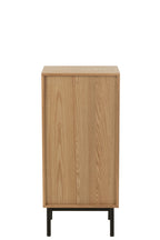 J-LINE KAST 5 LADEN MDF/METAAL NATUUR/ZWART