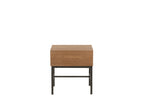 J-LINE SIDETABLE ON BASE – HOUT/METAAL NATUUR