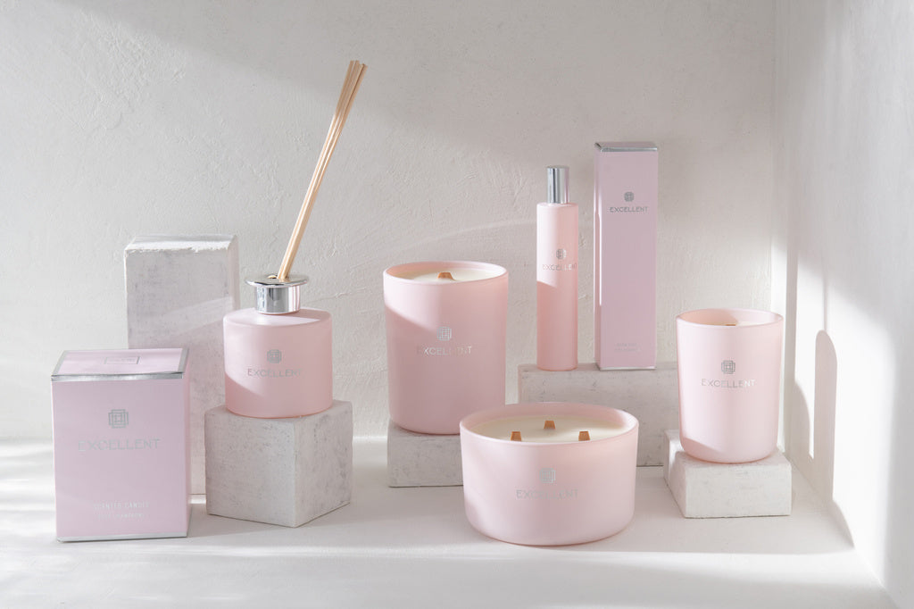 J-LINE GEURKAARS EXCELLENT GLAS ROZE LARGE – 40 UUR