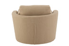 Draaistoel Hout/Textiel Beige