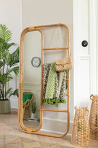 Spiegelladder Rotan Naturel